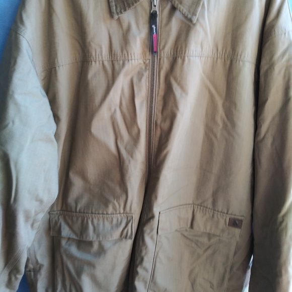 Riggs Workwear by Wrangler Men's Size XL Khaki Fleece Lined Jacket - Picture 2 of 8